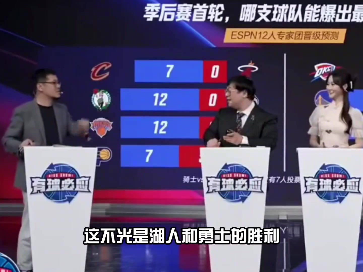 楊毅：湖人和勇士贏球，是NBA和轉(zhuǎn)播平臺的需要！