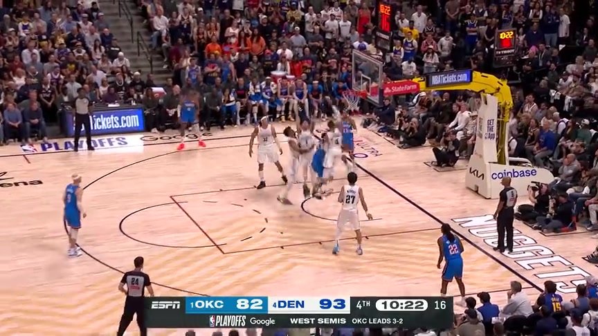 這里不是OKC！亞歷山大上籃，威少積極補(bǔ)防送出殘暴大帽！